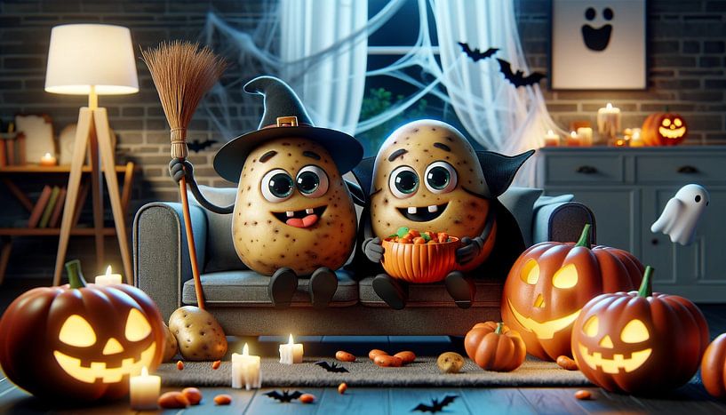 Spooky fun for couch potatoes on Halloween by artefacti