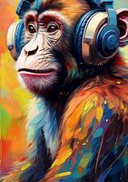 Modern portrait monkey
