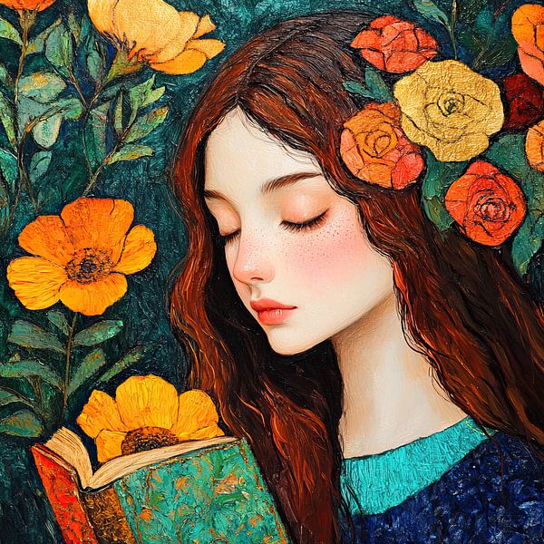 Fleurs Femme par Peintures accrocheuses