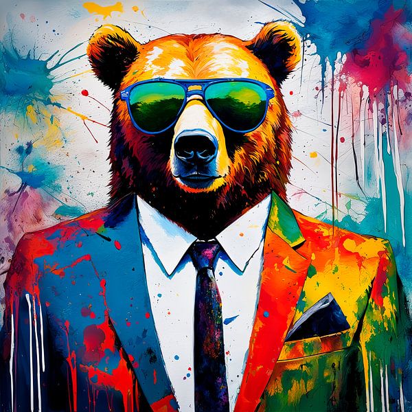 Painting Bear 02.55 by Eye catching paintings