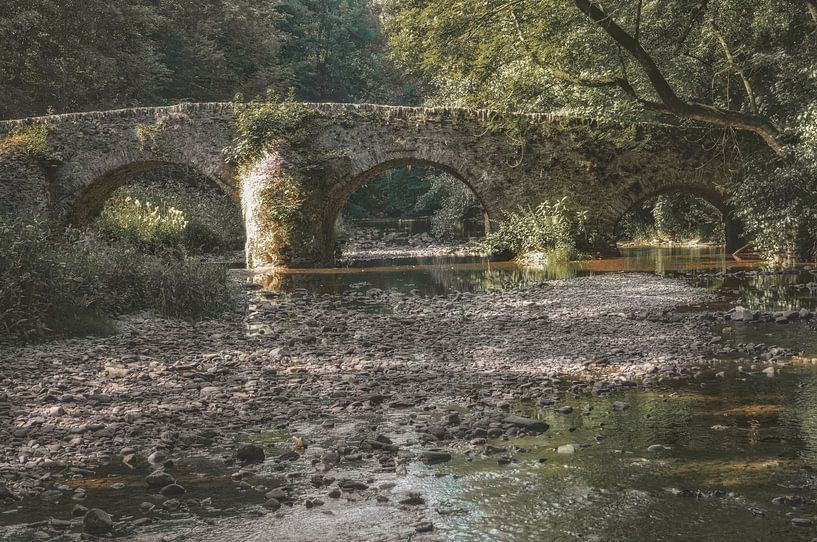 pont historique sur la Nister près de l'abbaye de Marienstatt par Peter Eckert