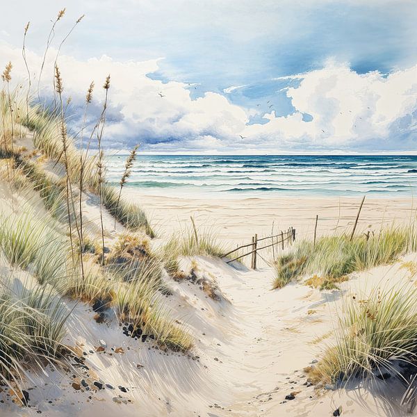 Gemalte Landschaft von ARTEO Gemälde