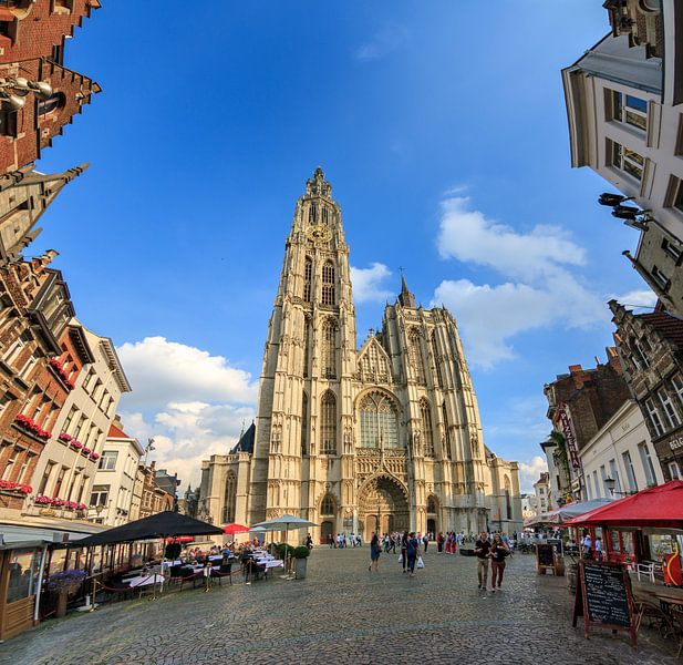Onze-Lieve-Vrouwekathedraal Antwerpen groothoek van Dennis van de Water
