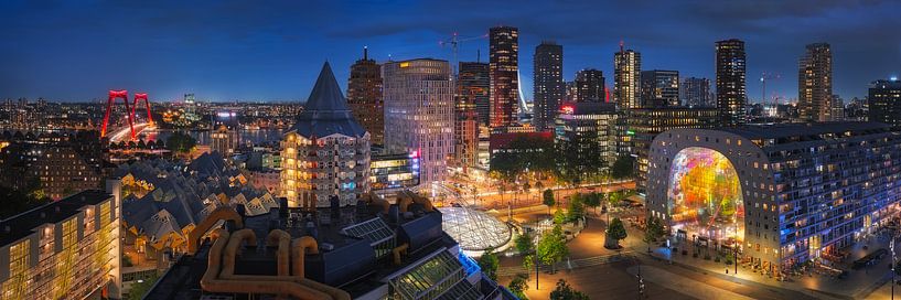 Panorama de la nuit des Blacks de Rotterdam par Jeroen Lagerwerf