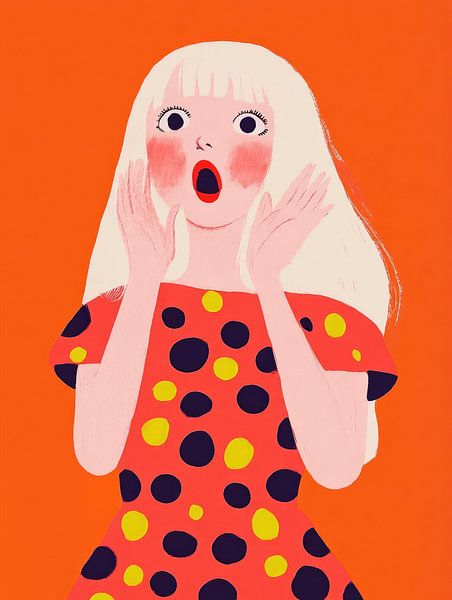 la fille a l'air effrayée par Franka Poulain