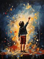 Banksy meets Pollock art