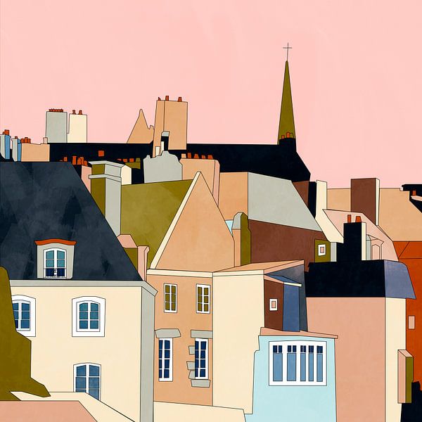 Saint Malo, evening sky by Ana Rut Bre