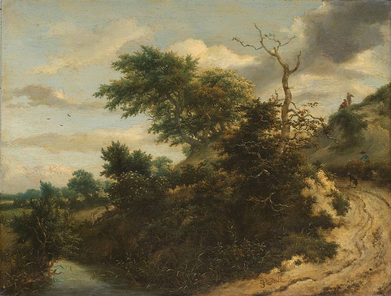 Route de sable dans les dunes, Jacob Isaacksz. van Ruisdael par Des maîtres magistraux