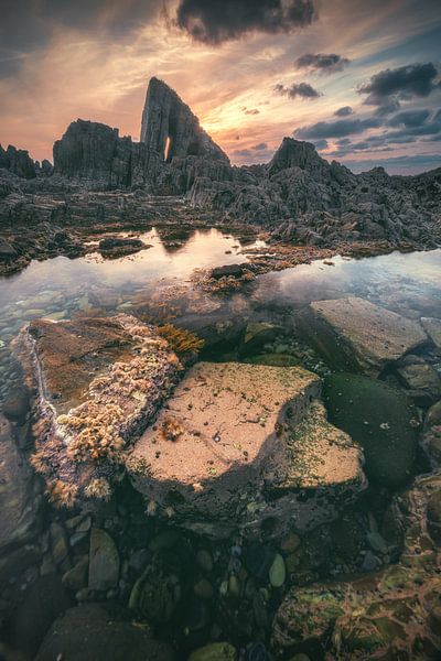 Spain Playa de Vallina by Jean Claude Castor