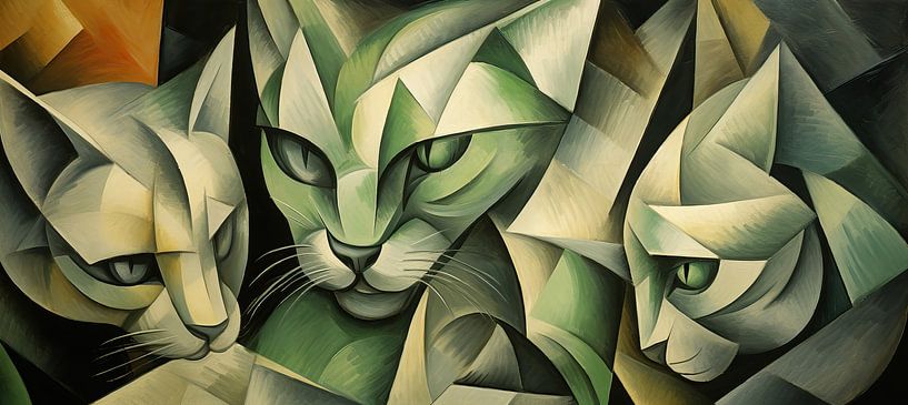 Malerei Katze | Katze von Wunderbare Kunst