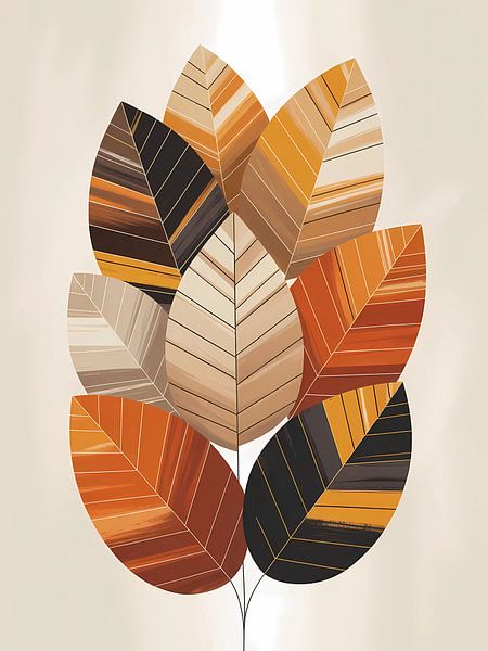 Herbstblatt Harmonie von Abdelaziz Elachaary