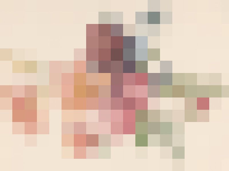 Abstrakte Landschaft mit Zwiebelfeldern von Lida Bruinen