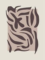 Shapes - verzameling van vormen - bordeaux en taupe