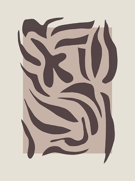 Formen - Sammlung von Formen - bordeaux und taupe von Daan Bakker