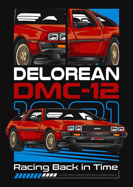 DeLorean DMC-12 Time Machine Car by Adam Khabibi