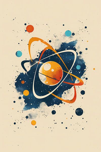 Abstract Atom and Planets in Cosmos by Imperial Art House