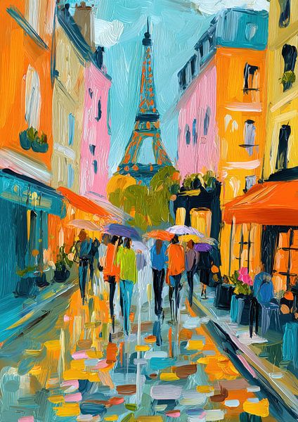 Paris rues Matisse style par Niklas Maximilian