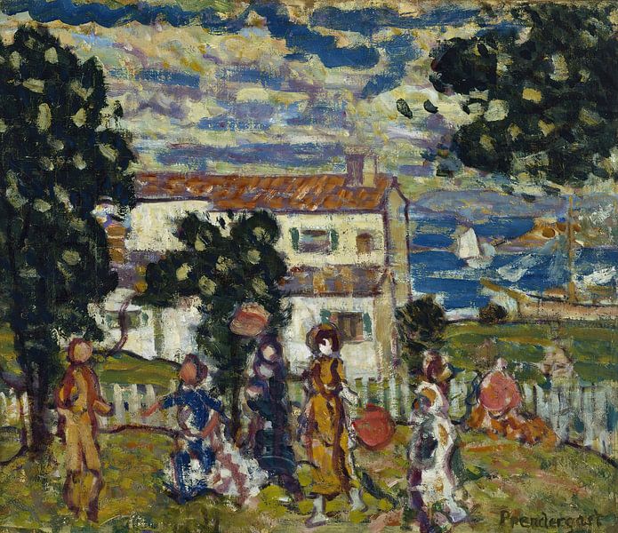 Maurice Prendergast-New England Village von finemasterpiece