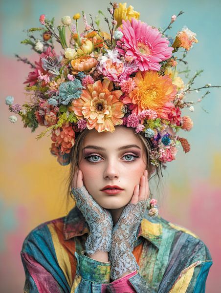 Flower woman by Ellen Novara-da Lima