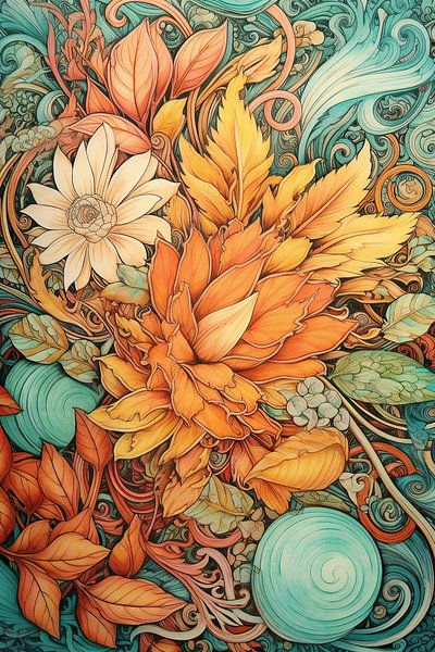 Malen mit natürlicher Gelassenheit | Entspannung von ARTEO Gemälde