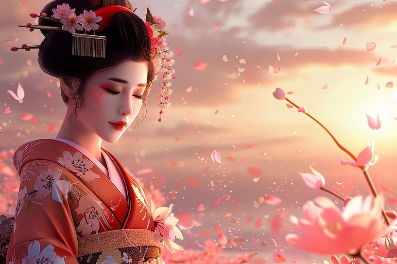 pittoresque Japon Geisha par Egon Zitter