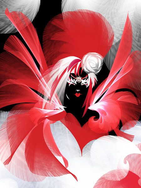 Fantasy Lady Snow and Fire by Heidemarie Andrea Sattler