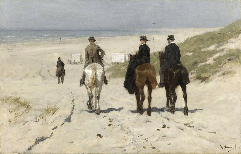 Morgenrit langs het strand, Anton Mauve (gezien bij vtwonen) van Rebel Ontwerp