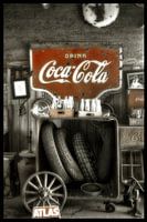 Sinclair station with Coca Cola sign