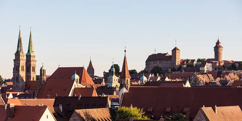 Skyline avec le château impérial de Nuremberg par Werner Dieterich