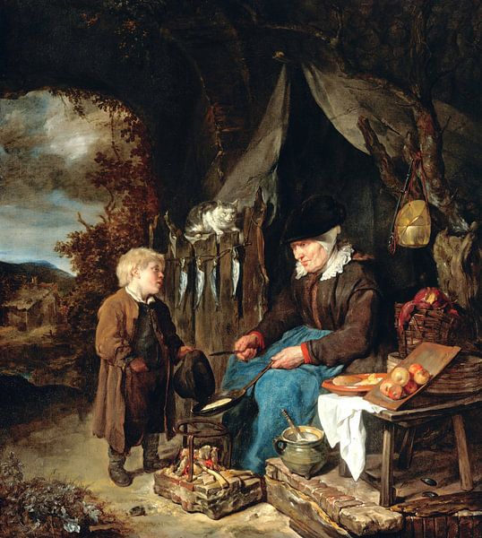 Gabriel Metsu - Le boulanger-pâtissier par 1000 Schilderijen