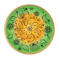 Mandala "Fröhliches Naturspiel" handgemalt