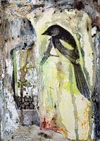 Environnement fantastique avec oiseau