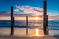 Tropical Caps mit einem wahnsinnig schönen Sonnenuntergang