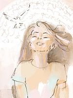 Girl and the Dove l nursery