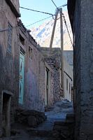 doorkijk in een bergdorp Marokko