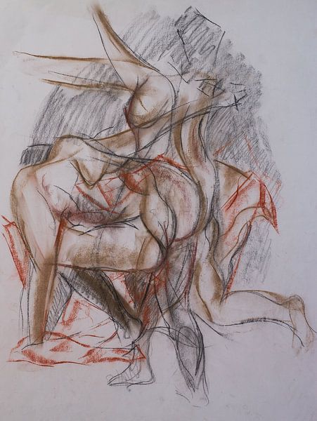 Tanzender weiblicher Akt von Paul Nieuwendijk