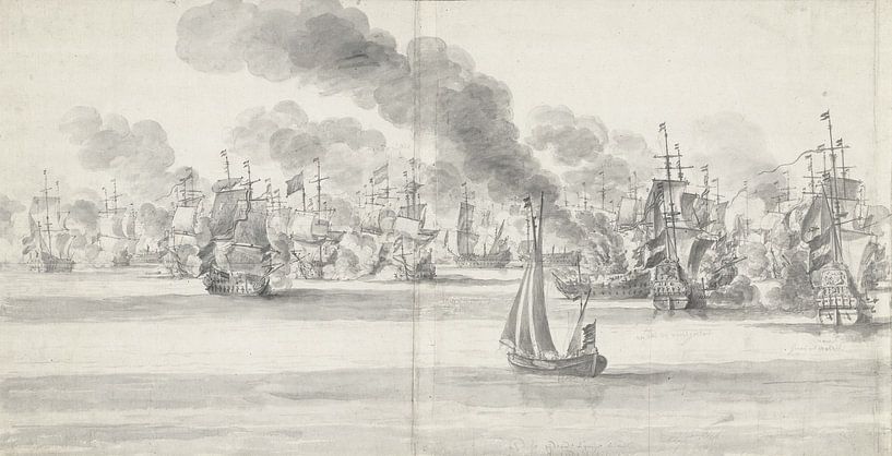 Schlacht von Katwijk, 1653 von Atelier Liesjes
