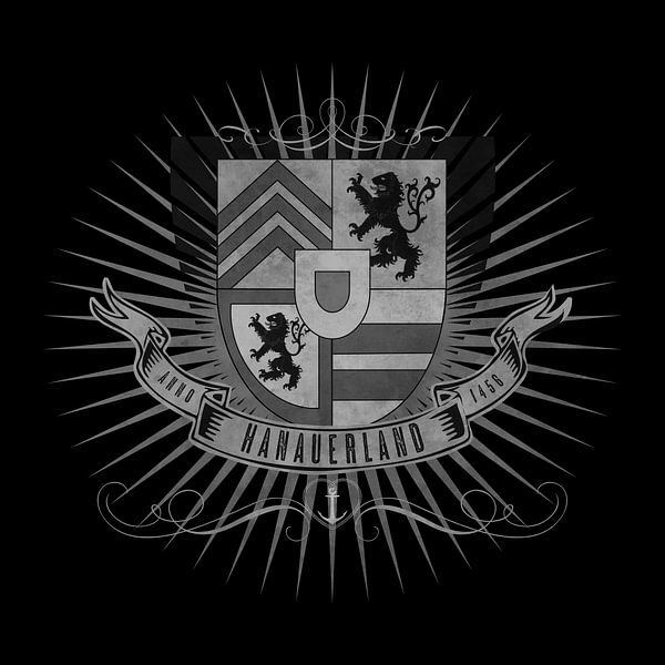 Hanauerland coat of arms, anchor, heart by Kahl Design Manufaktur