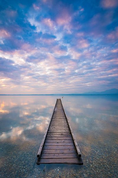 jetty at Chiemsee by Martin Wasilewski