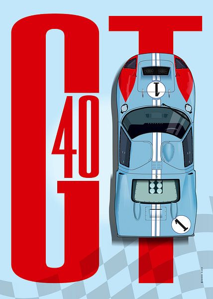 GT40 Ken Miles Top Tribute von Theodor Decker