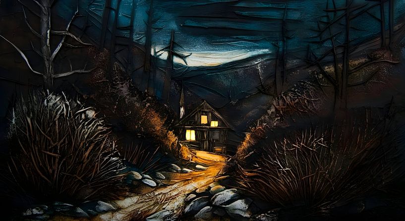 unheimliches Haus im Gebirge von Nick Wendt