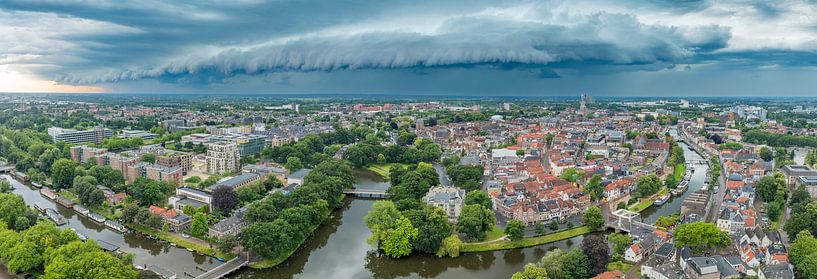 Storm clouds over Zwolle during a summer thunderstrom by Sjoerd van der Wal Photography