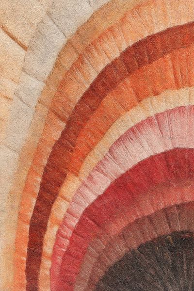 Arc of discoloured layers by Whale & Sons