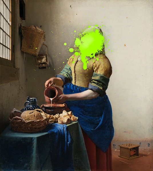 Het melkmeisje met verfvlek van Maarten Knops