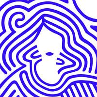 Berit en bleu cobalt