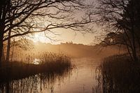 Lever de soleil sur un lac à Vlieland - tirage photo de paysage