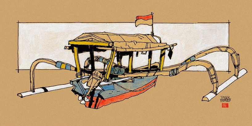 Gili Island Indonesia by Pieter Hogenbirk