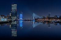 Rotterdam Erasmus Bridge and skyline