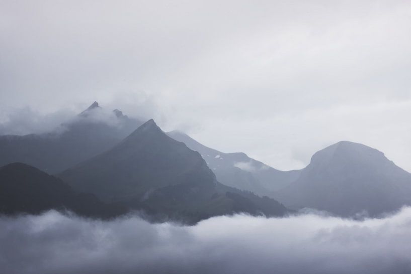 Mountains in the clouds by Isa V