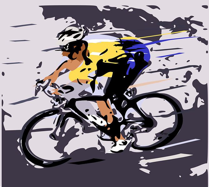 Cyclist by ! Grobie